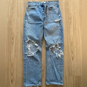 Agolde Ripped 90s Loose Fit Jeans